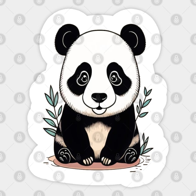 Panda Sticker by CRD Branding